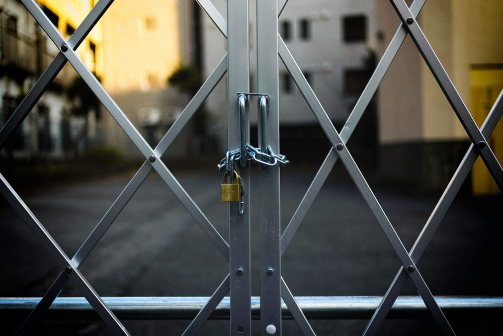 Locked gates